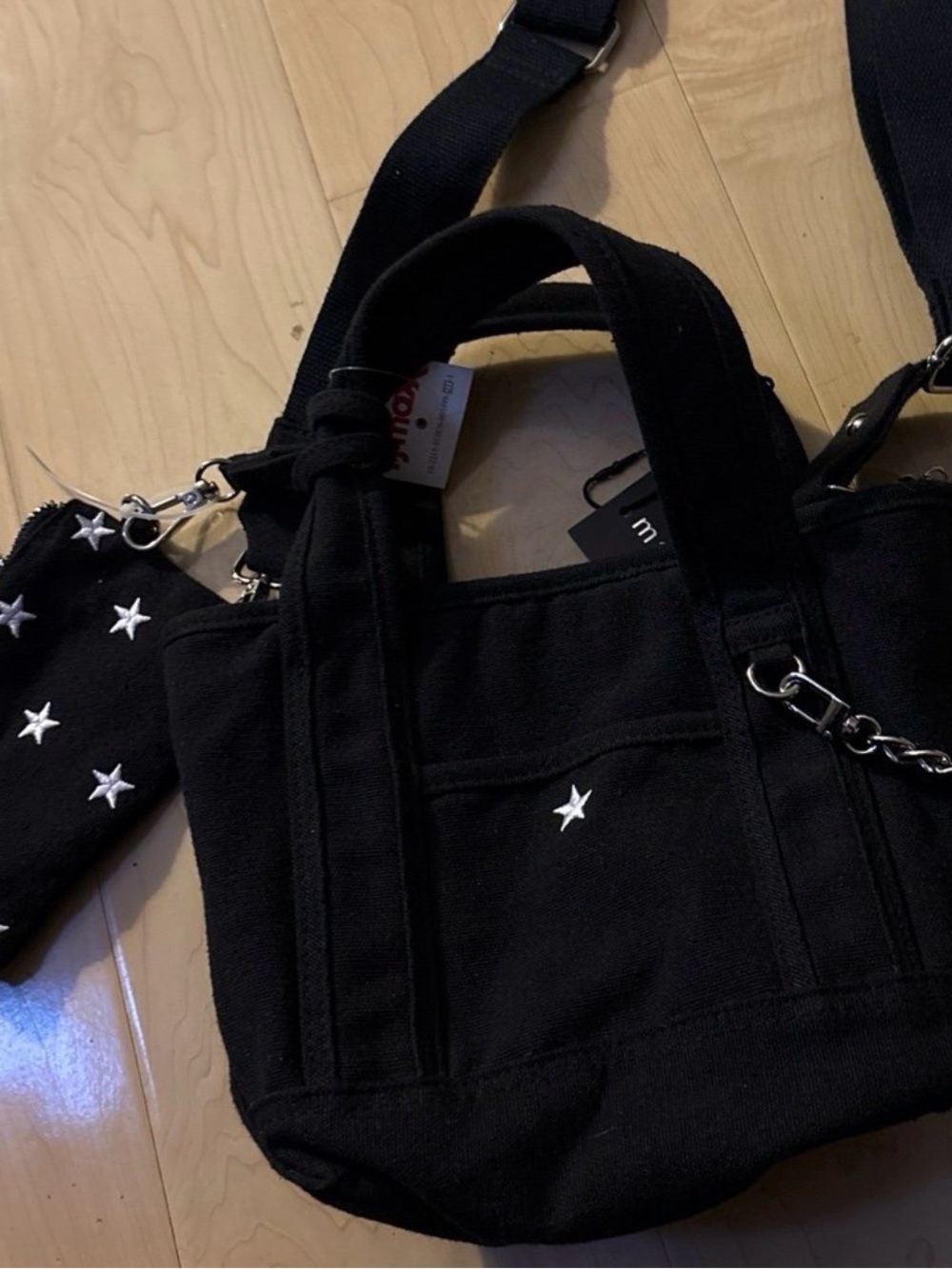 NWT Madden Girl Star Viral Mini Tote w/ Accessories